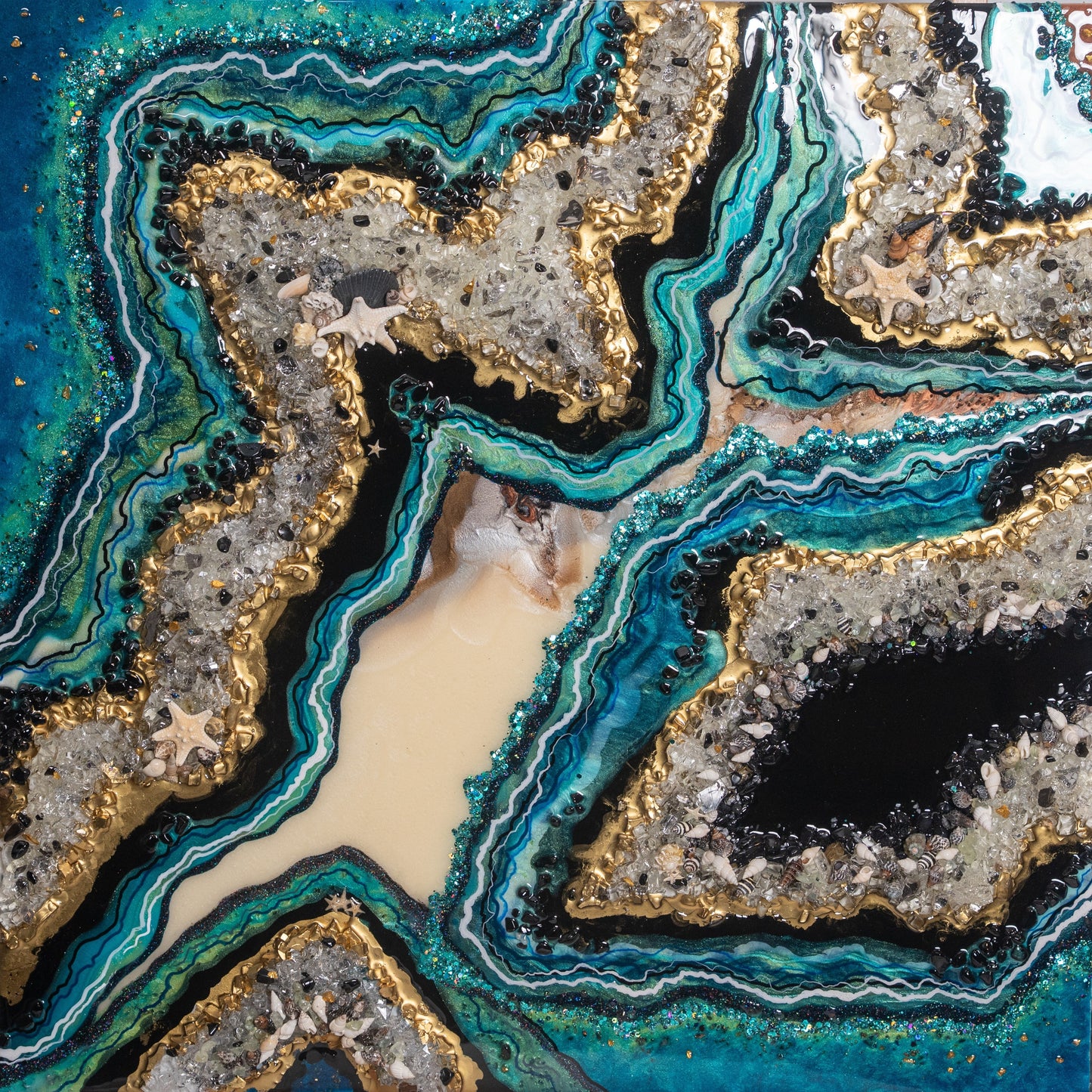 Tidal Labryinth 24"x24"