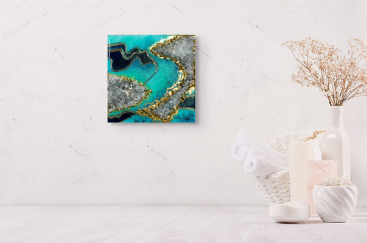 Gilded Tide 12"x12"