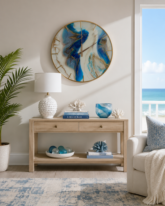 Timeless Tide 23.5" wall clock